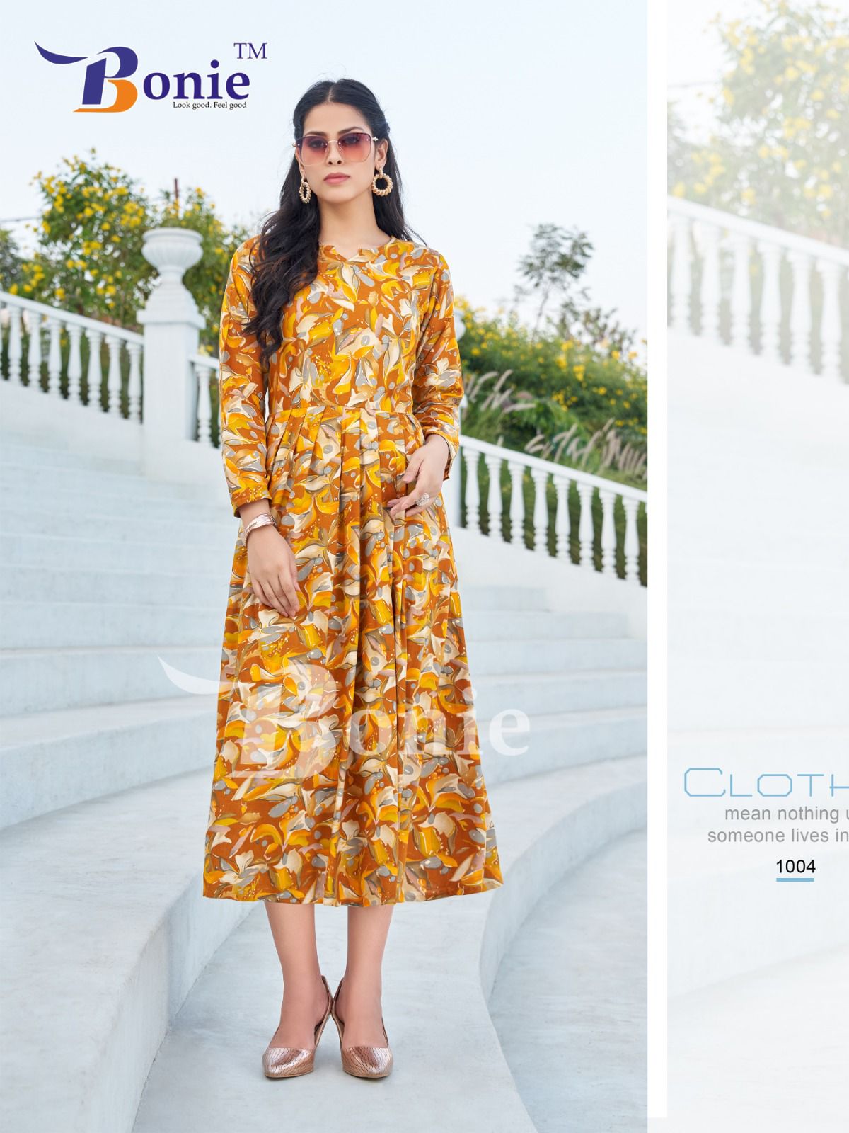 Roshini Vol 1 By Bonie Fancy Printed Flaired Party Wear Kurtis Wholesale Suppliers In Mumbai
